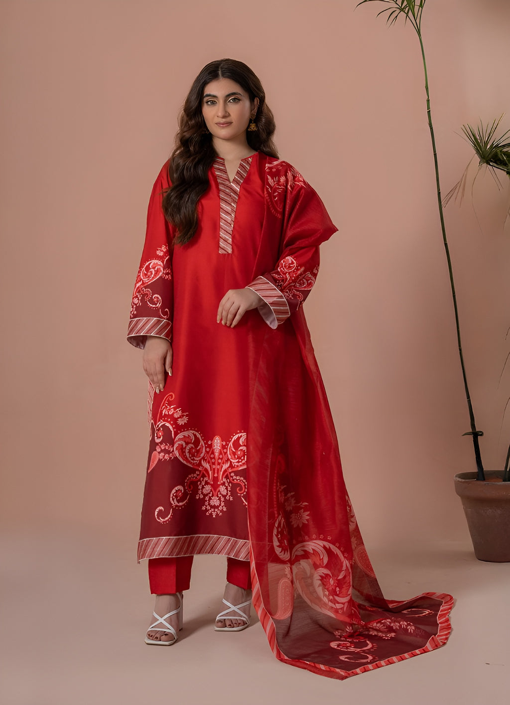Gul e Lal - 3 Piece Embroided Suit