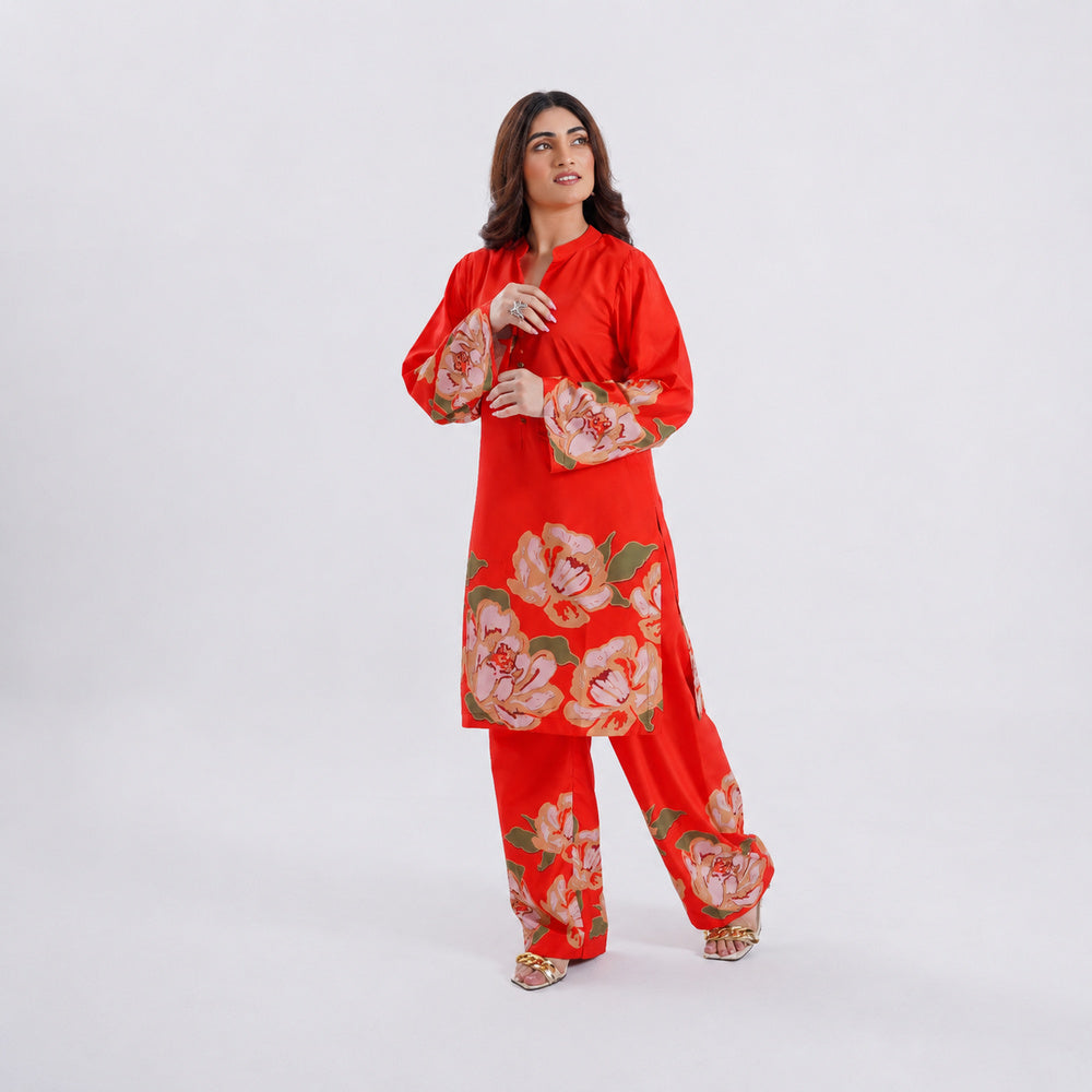Amber Blaze - 2 Piece Printed Suit