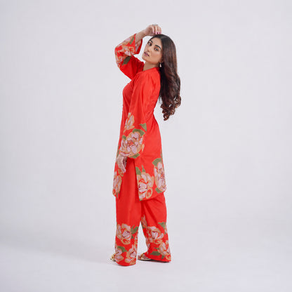Amber Blaze - 2 Piece Printed Suit