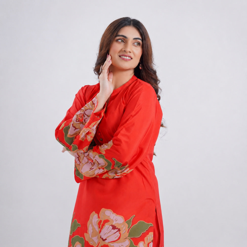 Amber Blaze - 2 Piece Printed Suit