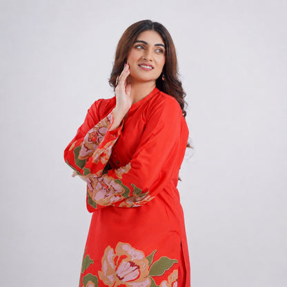 Amber Blaze - 2 Piece Printed Suit