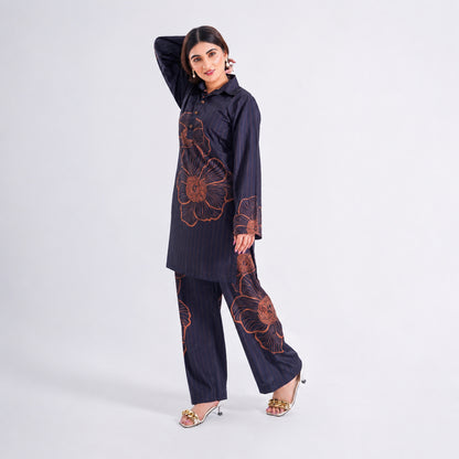 Amber Blossom - 2 Piece Printed Suit