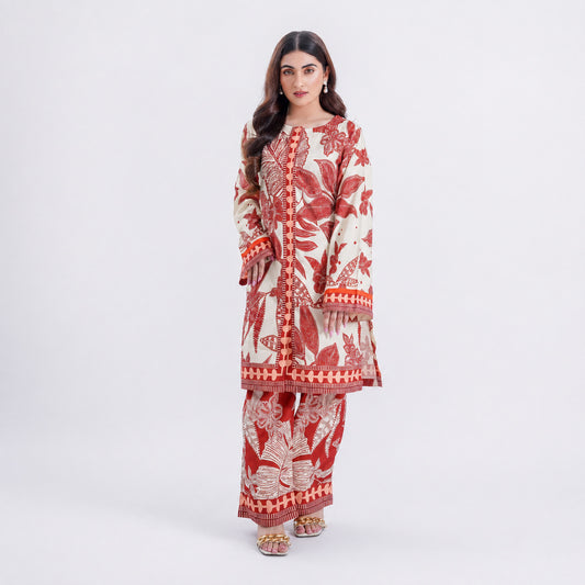 Amber Garnet - 2 Piece Printed Suit
