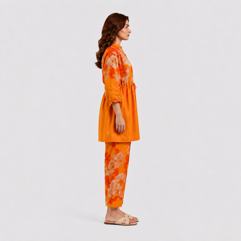 Amber Glow  - 2 Piece Printed Suit