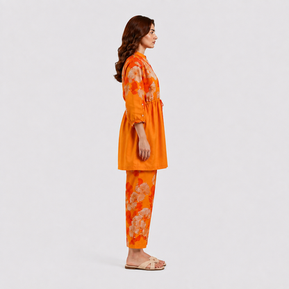 Amber Glow  - 2 Piece Printed Suit