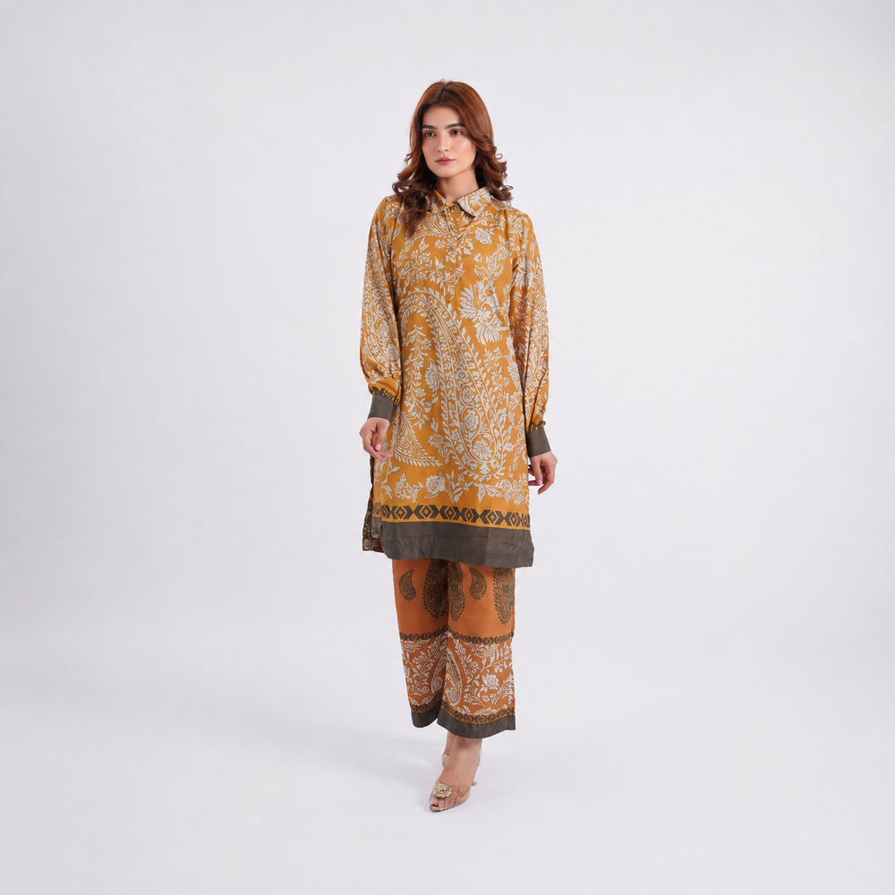 Amber Haze - 2 Piece Printed Suit