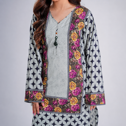 Amber Orchid - 2 Piece Printed Suit