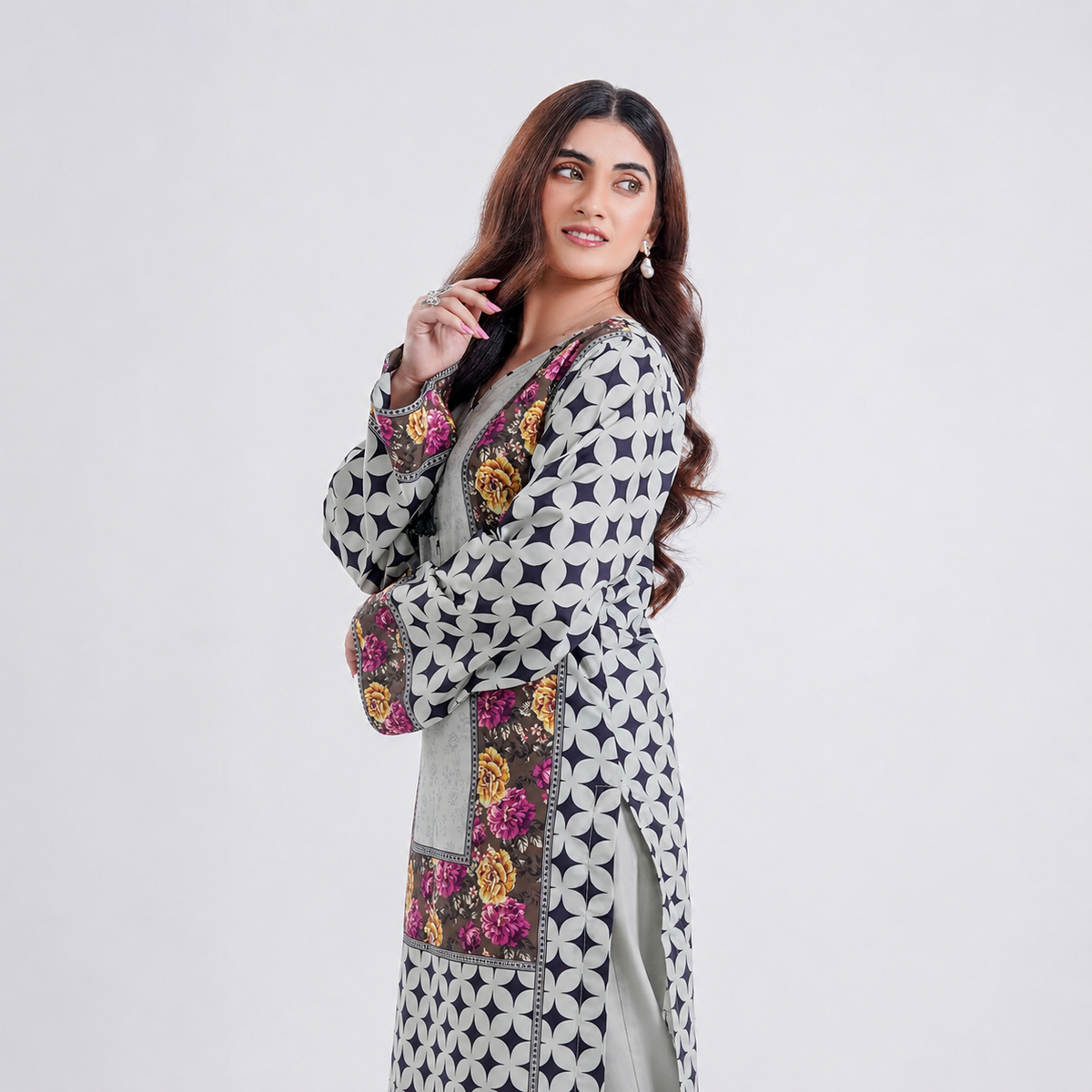 Amber Orchid - 2 Piece Printed Suit