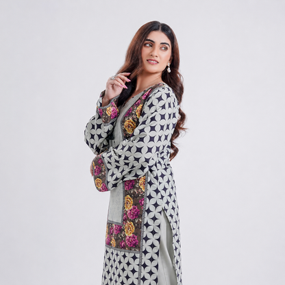 Amber Orchid - 2 Piece Printed Suit