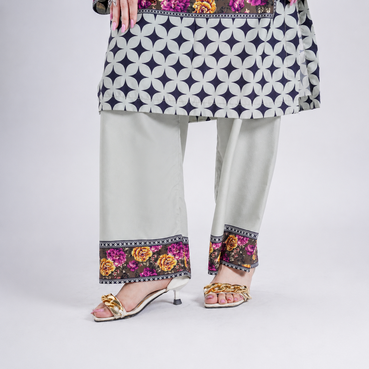 Amber Orchid - 2 Piece Printed Suit