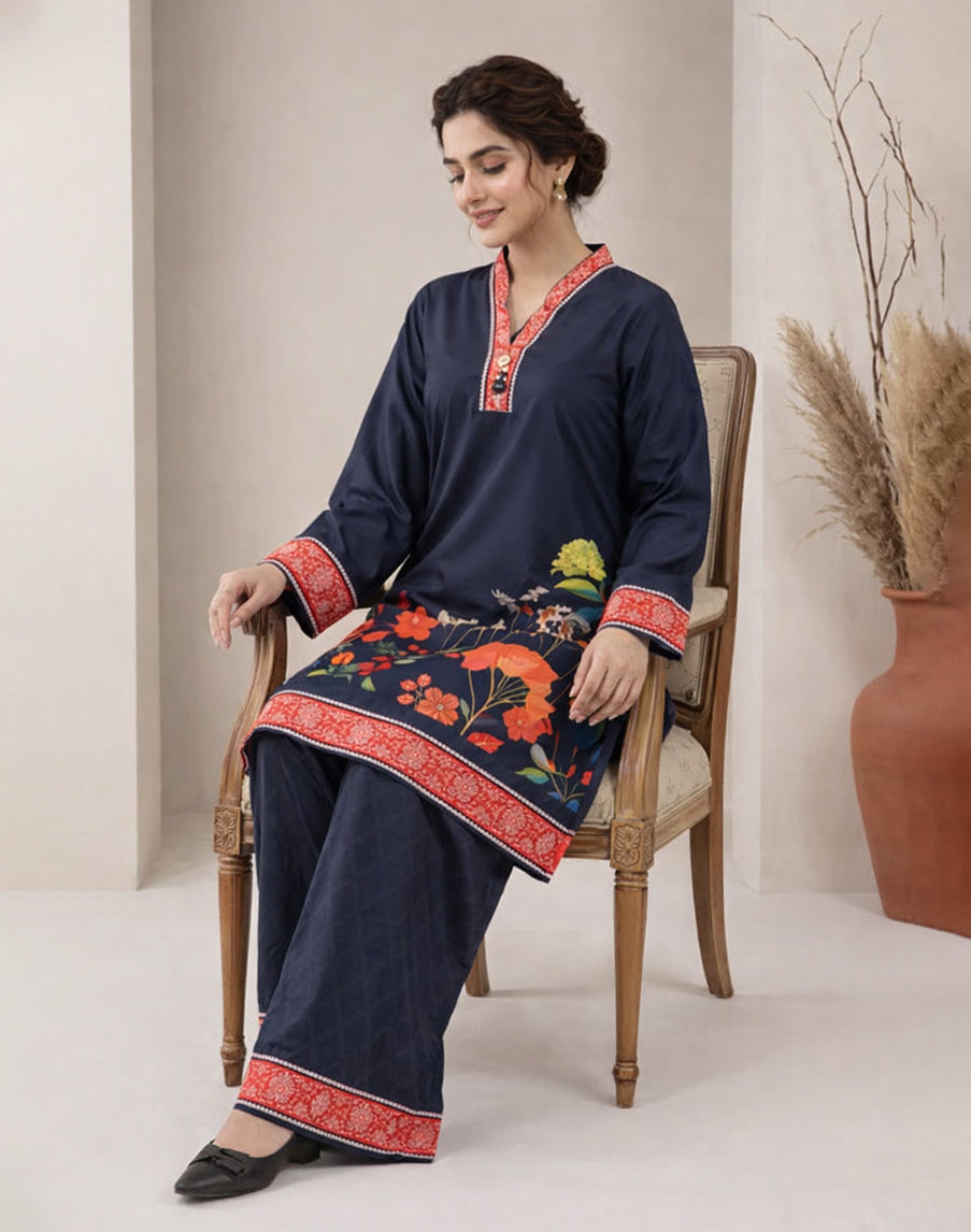 Amber Meadows - 2 Piece Printed Suit