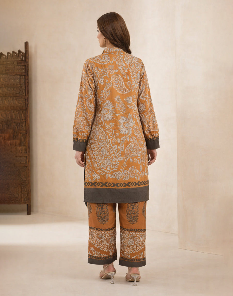 Amber Haze - 2 Piece Printed Suit