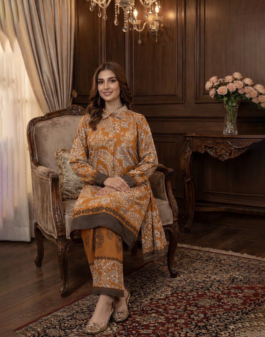 Amber Haze - 2 Piece Printed Suit