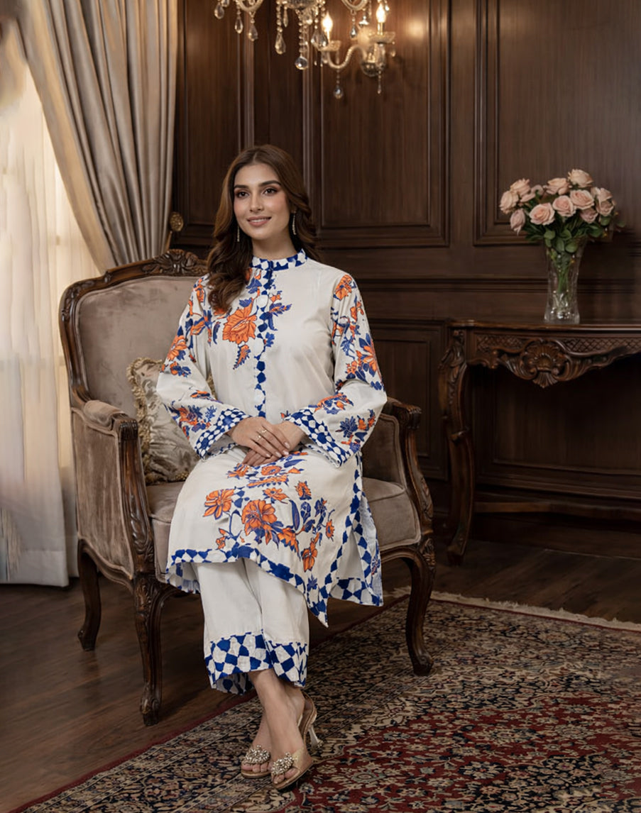 Amber Mosaic - 2 Piece Printed Suit