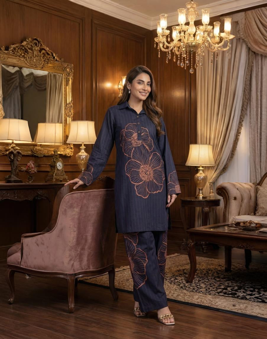 Amber Blossom - 2 Piece Printed Suit