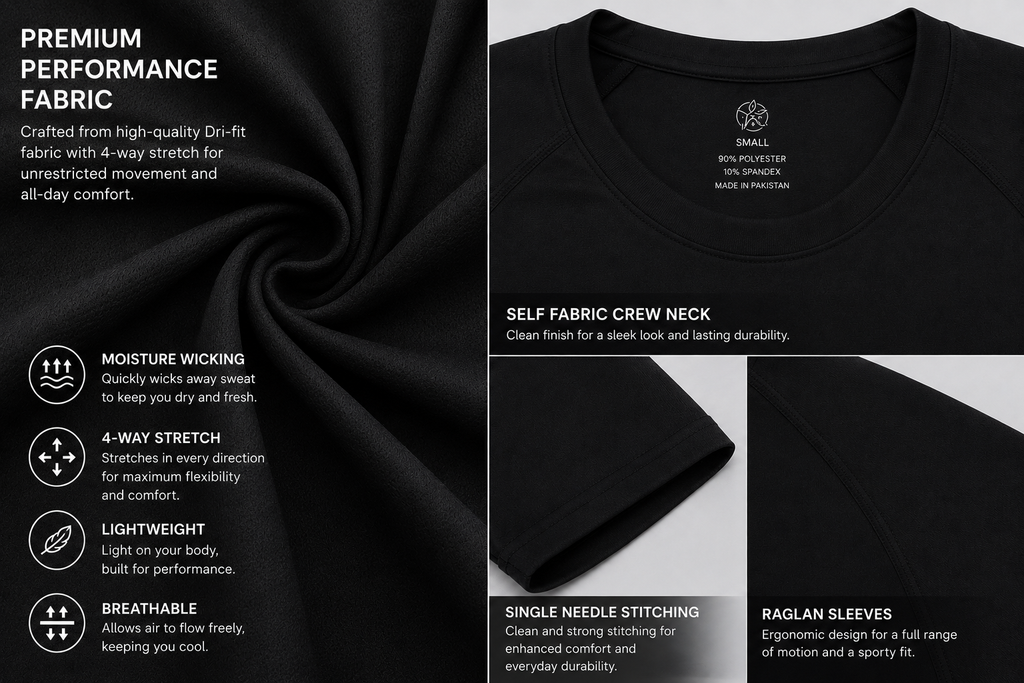 Dri-Fit Performance Tee - Black