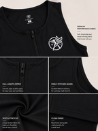 Sleeveless Performance Top - Black