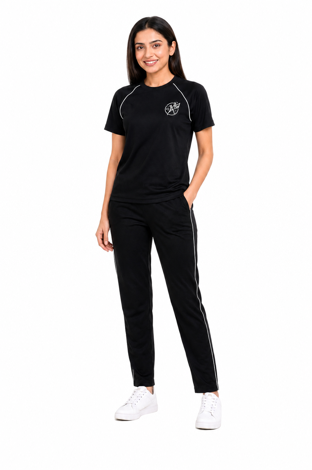Women’s Dri-Fit Tracksuit – Black Raglan Sleeve