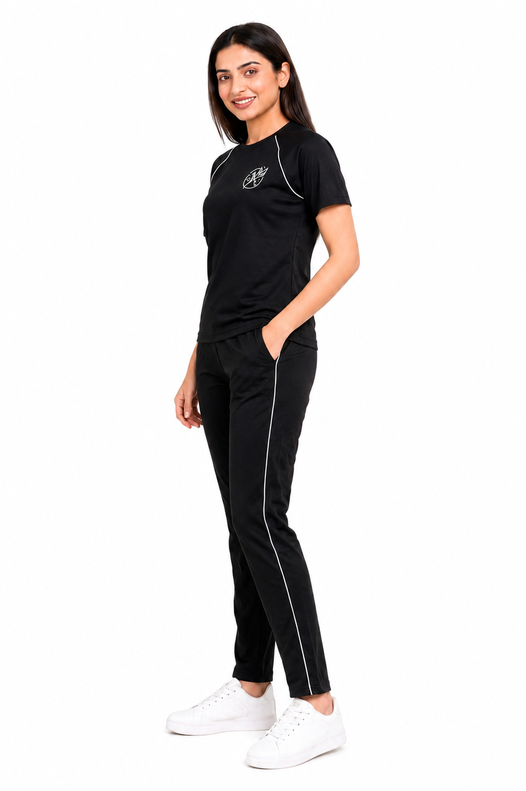 Women’s Dri-Fit Tracksuit – Black Raglan Sleeve