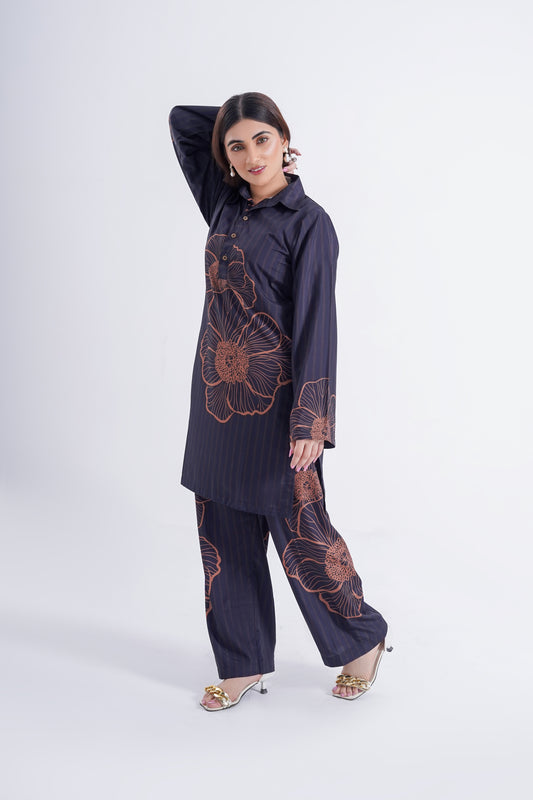 Amber Blossom - 2 Piece Printed Suit