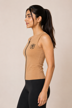 Sleeveless Performance Top - Caramel