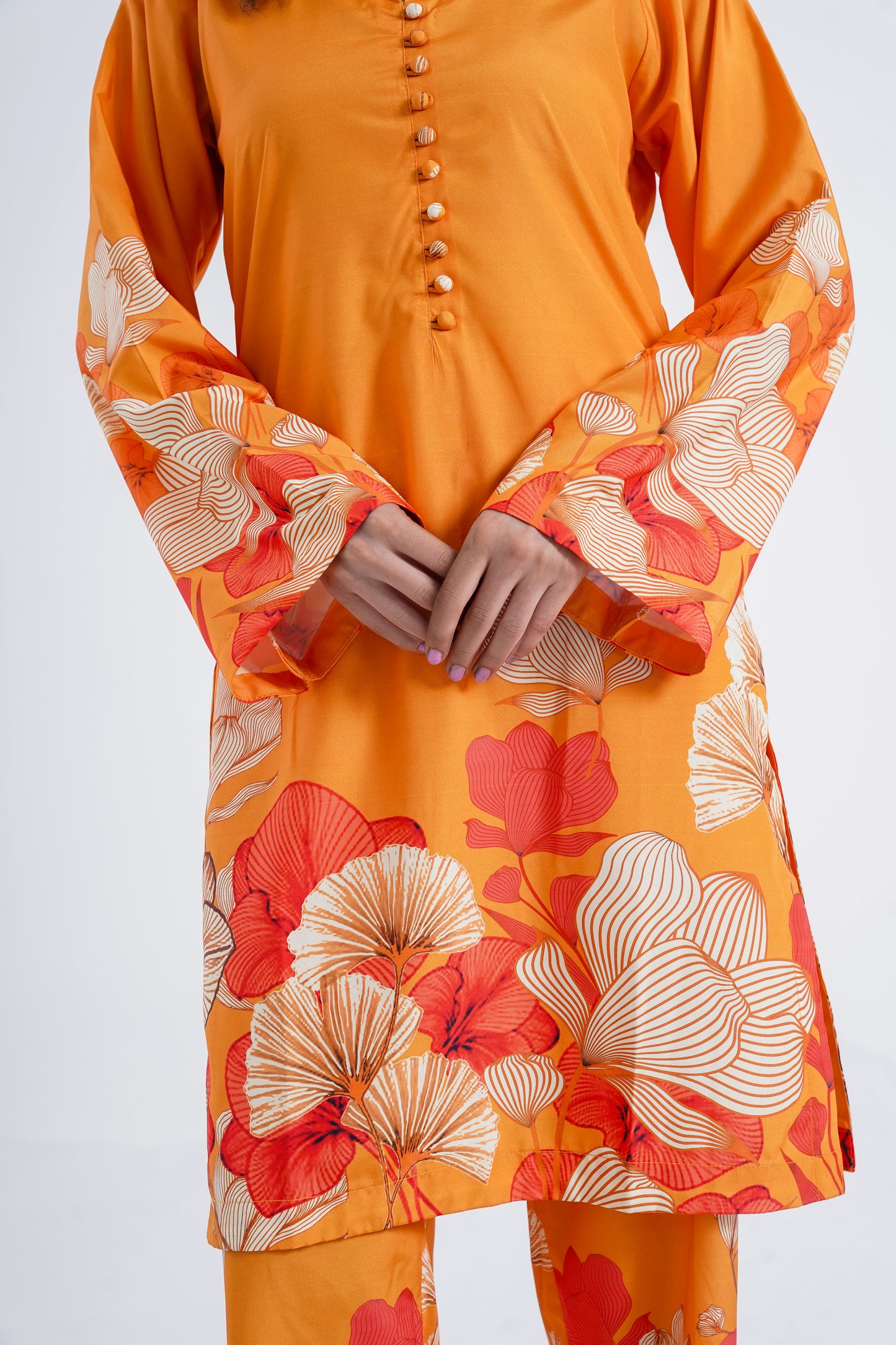 Amber Glow  - 2 Piece Printed Suit