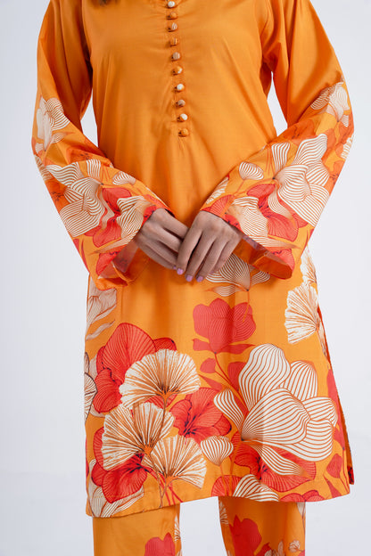 Amber Glow  - 2 Piece Printed Suit