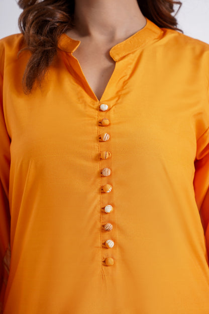 Amber Glow  - 2 Piece Printed Suit