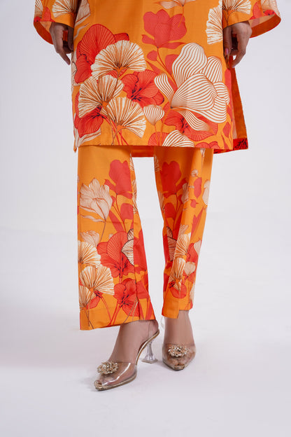 Amber Glow  - 2 Piece Printed Suit