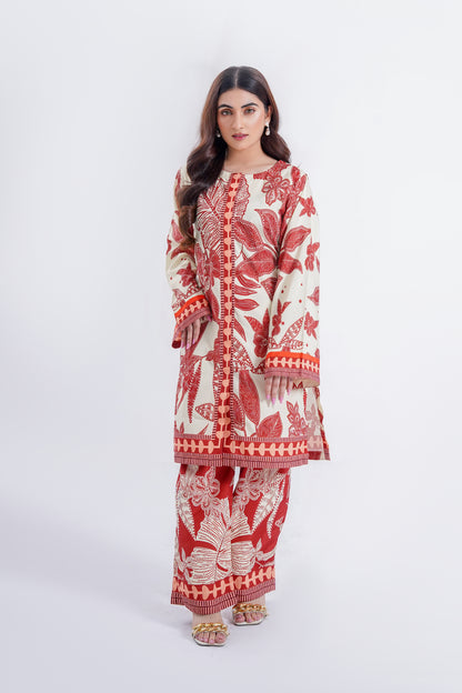 Amber Garnet - 2 Piece Printed Suit
