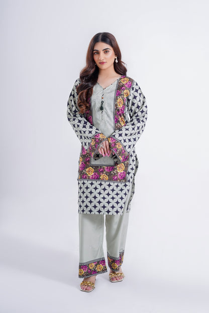 Amber Orchid - 2 Piece Printed Suit
