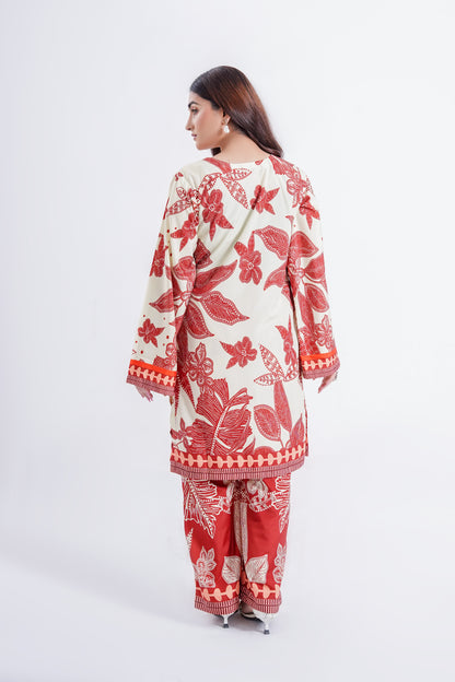Amber Garnet - 2 Piece Printed Suit