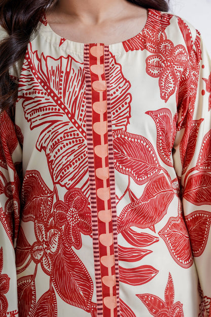 Amber Garnet - 2 Piece Printed Suit