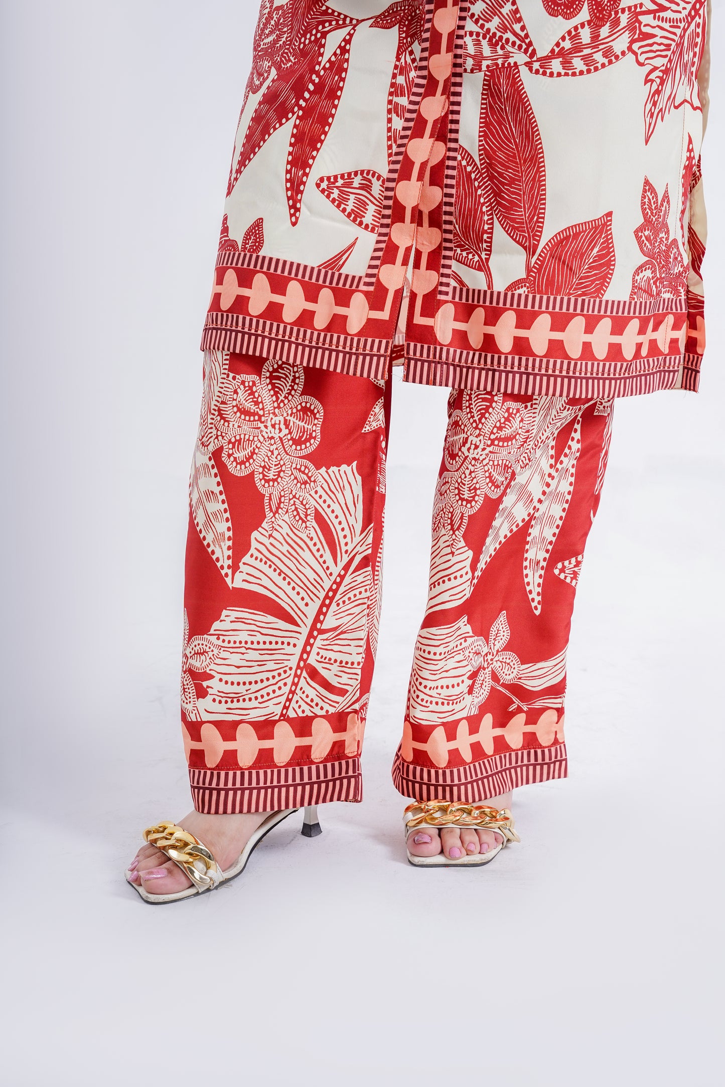 Amber Garnet - 2 Piece Printed Suit