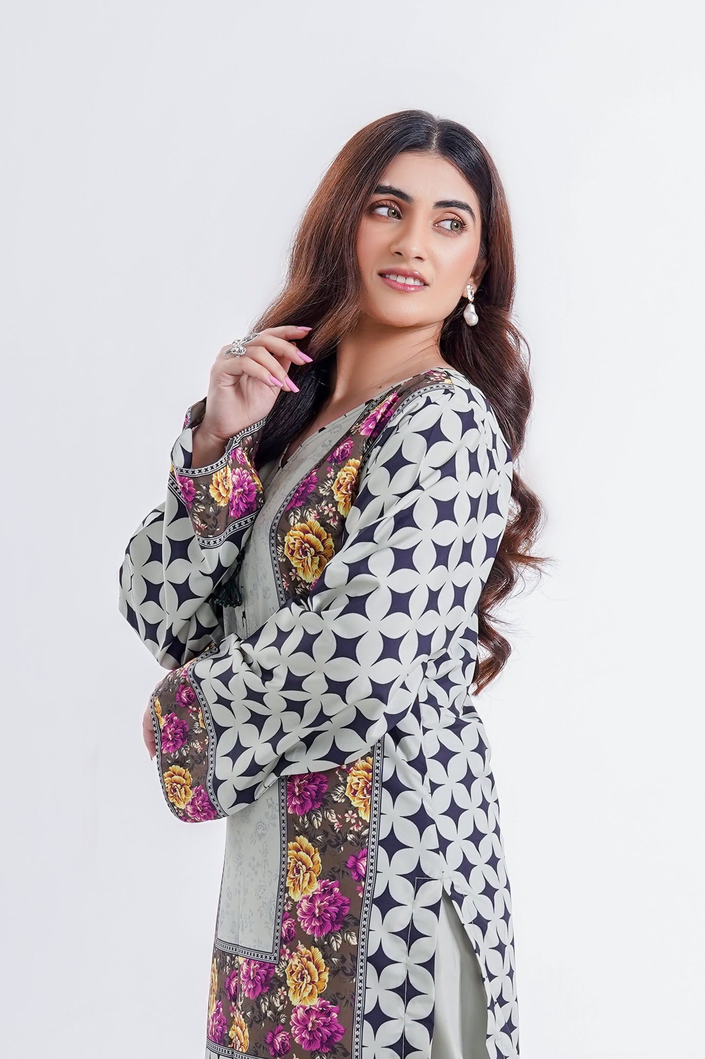 Amber Orchid - 2 Piece Printed Suit