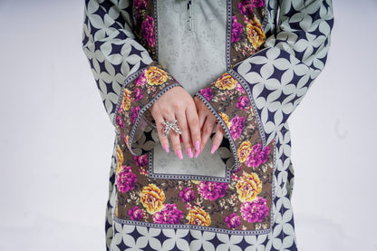 Amber Orchid - 2 Piece Printed Suit