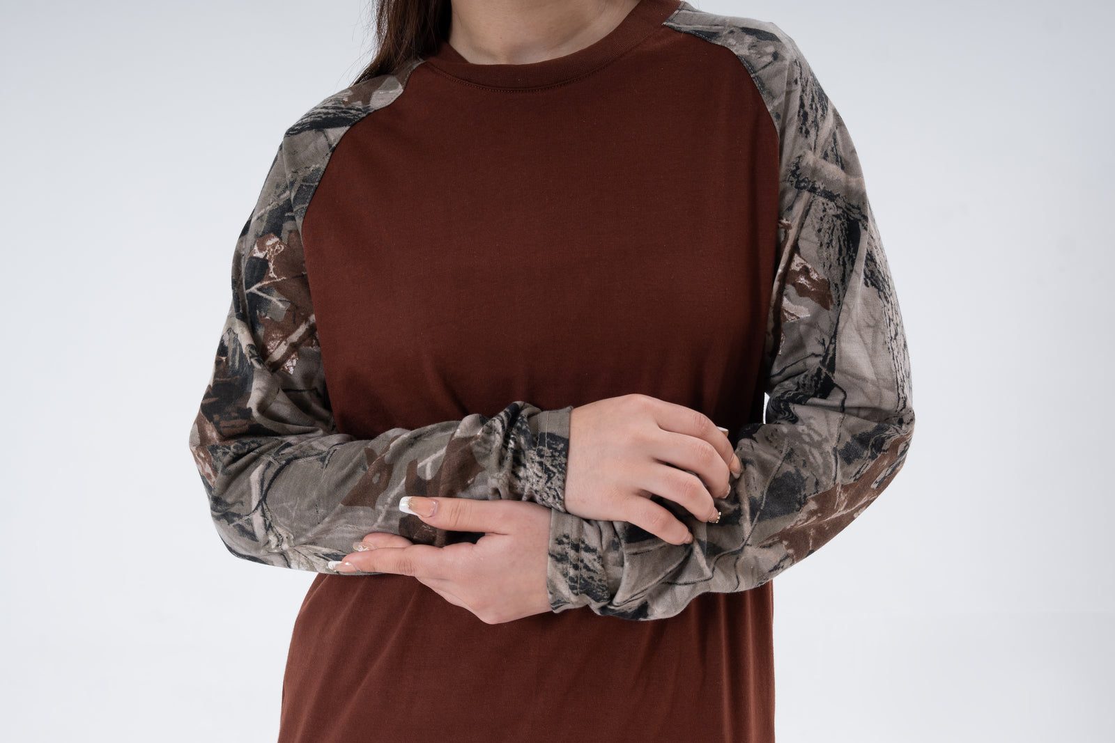 Chocolate Brown Coord Set - Jungle Print Contrast