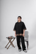 Oversize Coord Set - Cheetah Print Panels