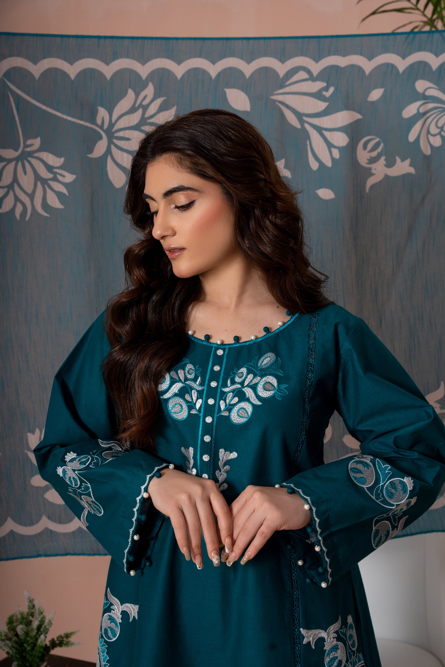 Zamurd e Khas - 3 Piece Embroided Suit
