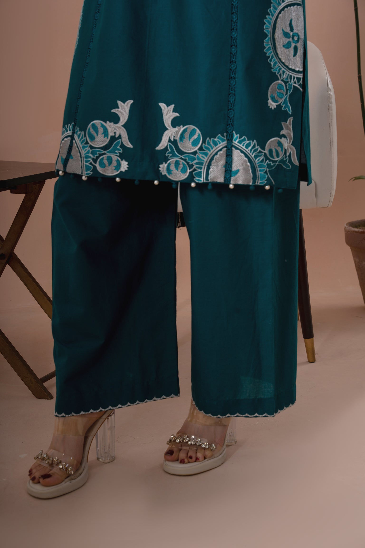 Zamurd e Khas - 3 Piece Embroided Suit
