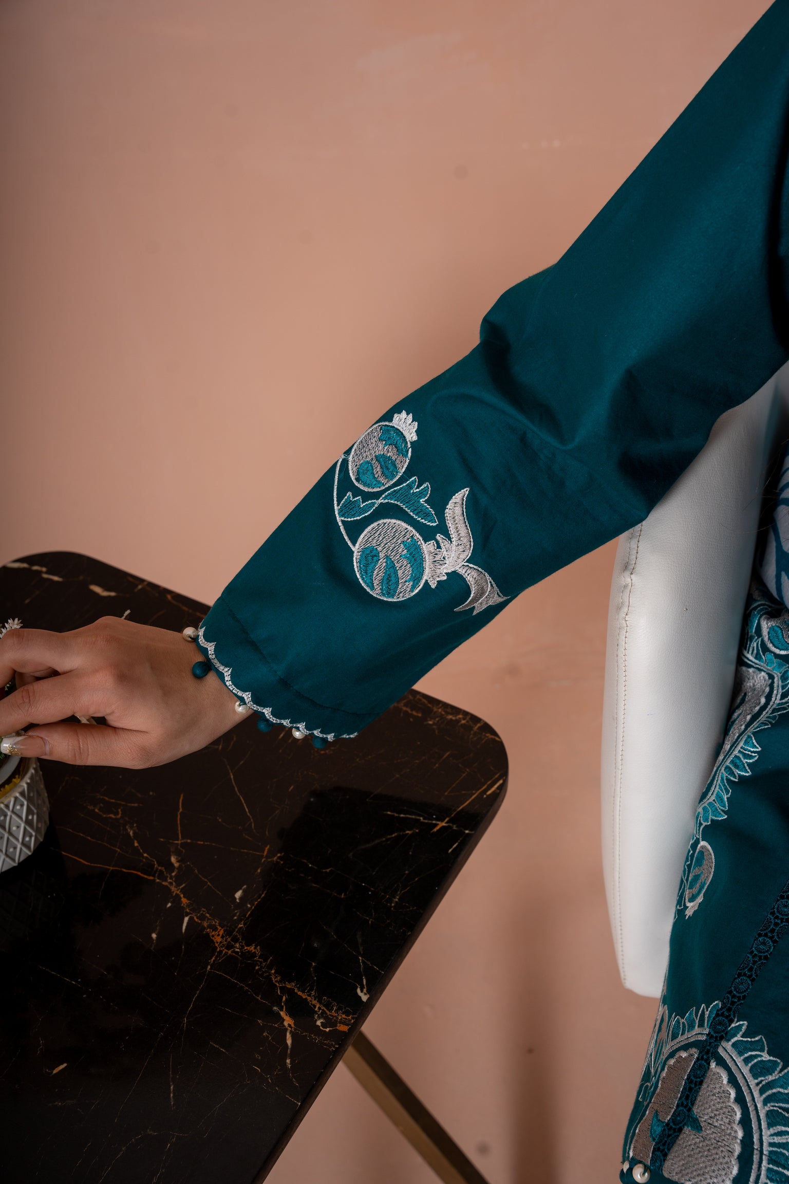 Zamurd e Khas - 3 Piece Embroided Suit