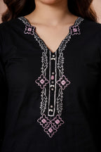 Sang e Aswad - 3 Piece Embroided Suit