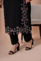 Sang e Aswad - 3 Piece Embroided Suit