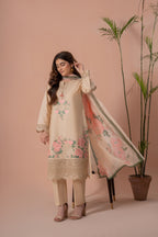 Zarrin e Khawab - 3 Piece Embroided Suit