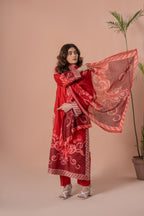 Gul e Lal - 3 Piece Embroided Suit