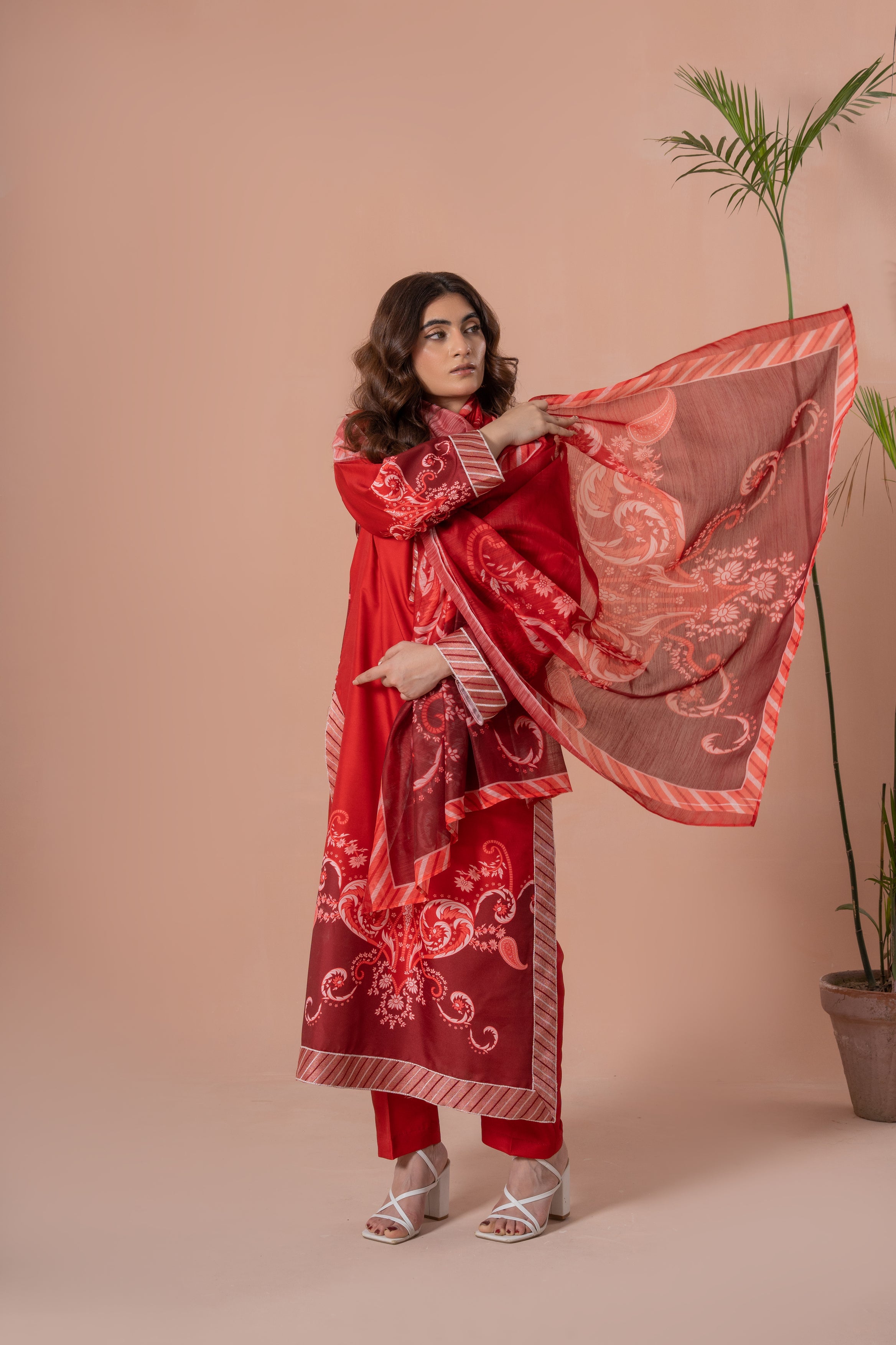 Gul e Lal - 3 Piece Embroided Suit