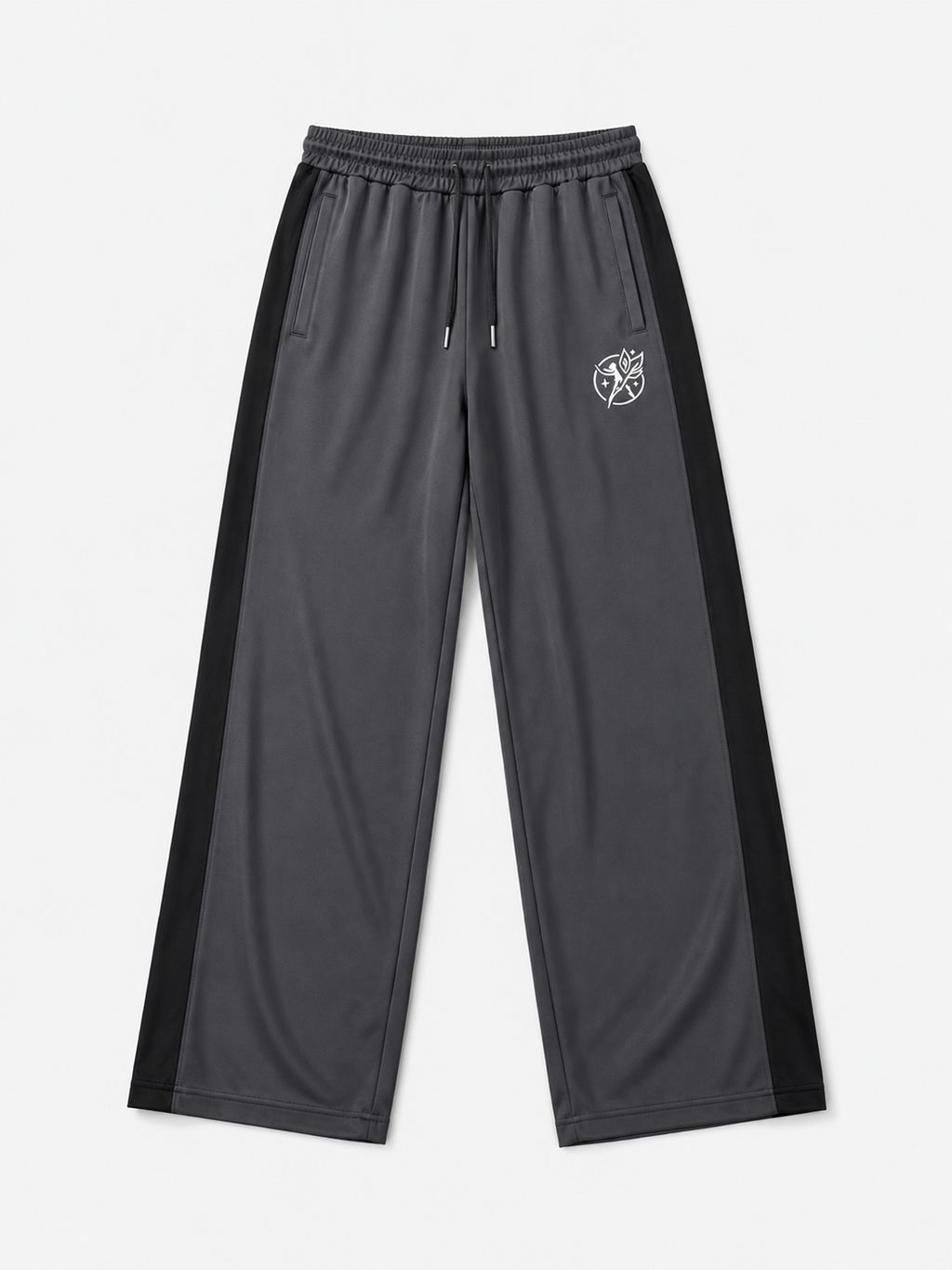 Wide Leg Performance Trouser - Dark Grey