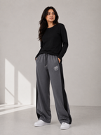 Wide Leg Performance Trouser - Dark Grey