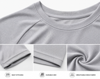 Mesh Performance Tee - Silver Grey