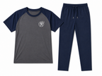 Women’s Dri-Fit Tracksuit – Dark Grey with Navy Blue